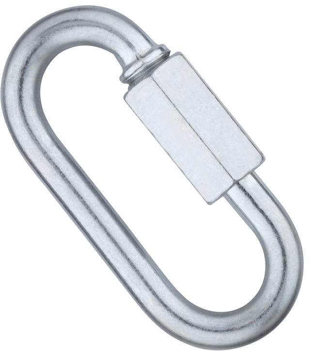 National Hardware N889-011 Quick Link, 1/4 in Trade, 880 lb Working Load, Steel, Zinc