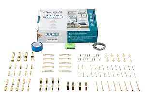 National Hardware Made By Me Series N900-004 Gallery Wall Hardware Kit, Steel, Brass