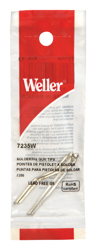 Weller Lead-Free Soldering Iron Tip Copper 2 pc