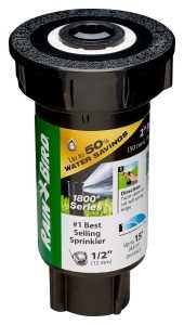 Rain Bird 1802FDSPRS Pressure Regulating Pop-Up Sprinkler, Full-Circle, 3.7 gpm, 1/2 in Connection, FNPT, 2 in H Pop-Up