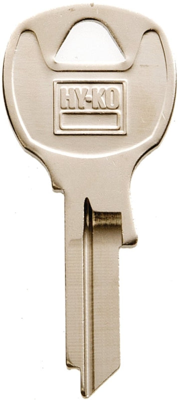Hy-Ko 11010NA44 Key Blank, Brass, Nickel, For: National Cabinet, House Locks and Padlocks, NA44 Key Number, Pack of 10