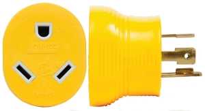 Camco USA 55338 Adapter, 30 A Female, 30 A Male, 125 V