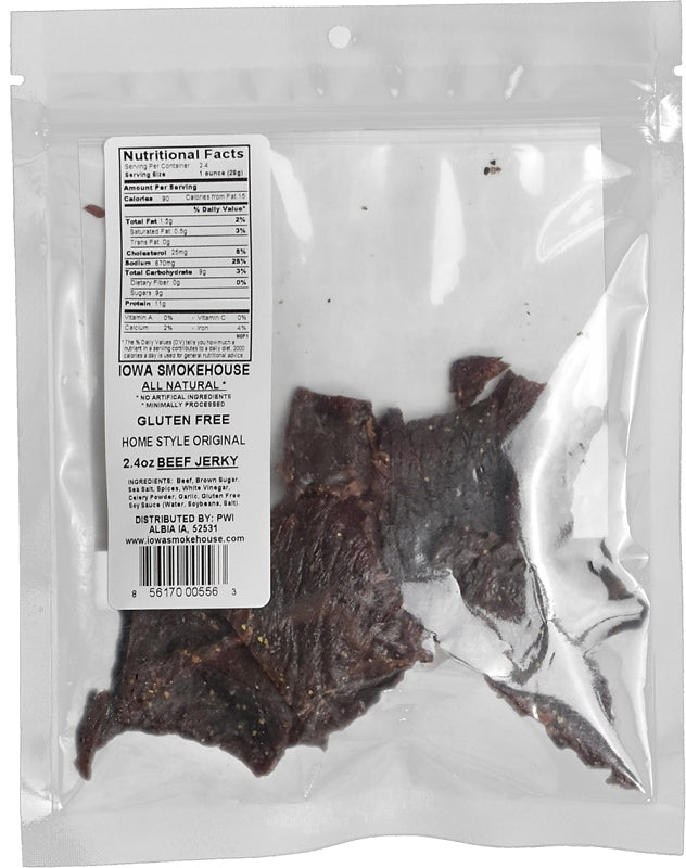 Iowa Smokehouse is-rh2jn-m Snacks, Original, 2.4 oz, Bag, Pack of 8