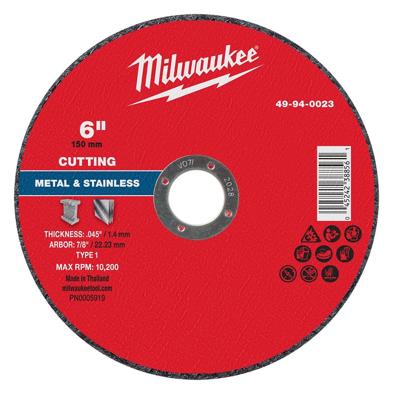 CUT-OFF WHEEL MTL TYP1 6X7/8IN