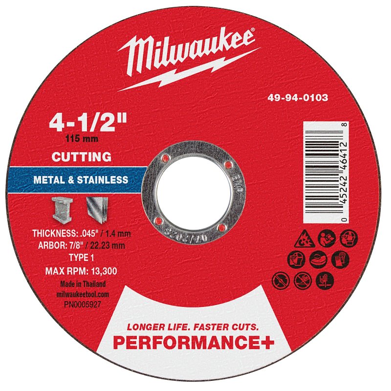CUT-OFF WHL P-MTL TYP1 4.5X7/8