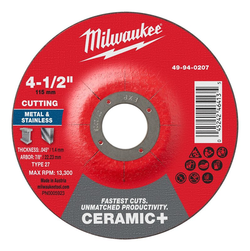 CUTOFF WHL C-MTL TYP27 4.5X7/8