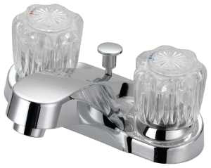 Boston Harbor F5120069CP Lavatory Faucet, 1.2 gpm, 2-Handle, 3-Faucet Hole, Metal/Plastic, Chrome Plated