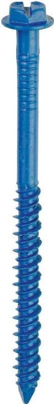 Tapcon 24300 Screw Anchor, 1-1/4 in L, Hex Drive, Steel