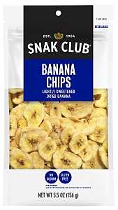 Snak Club CSU29419 Banana Chips, 5.5 oz, Pack of 6