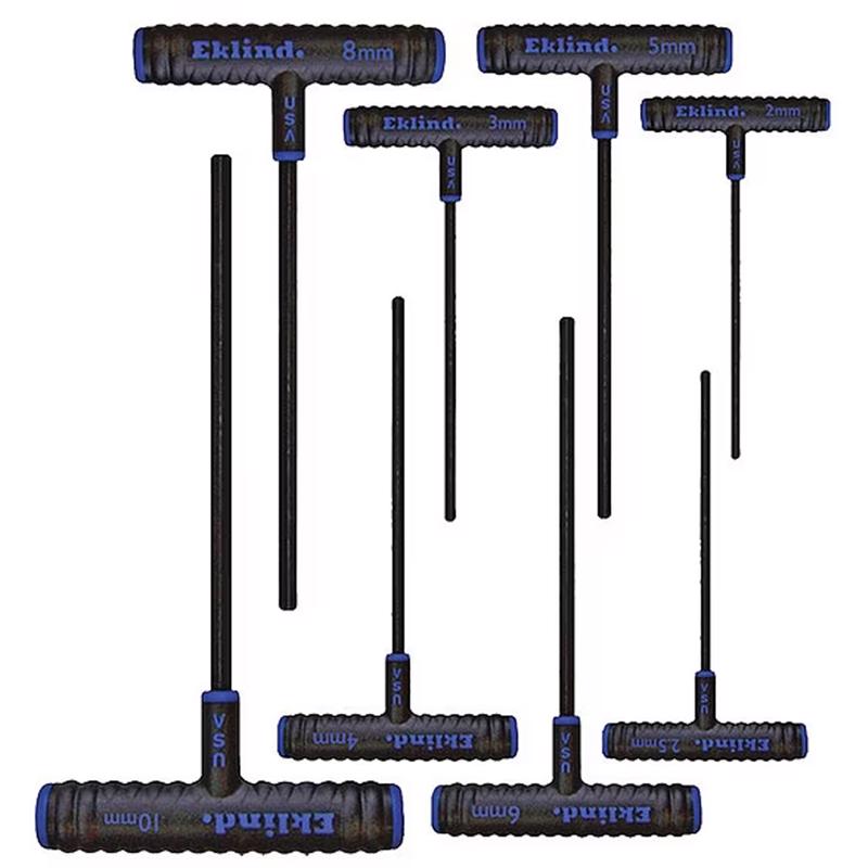 Eklind Power-T 2-10 mm Metric T-Handle Hex Key Set 8 pc