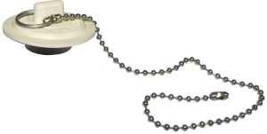 Plumb Pak PP820-42 Basin Stopper, Universal, Rubber, White, For: 1 to 1-3/8 in Sink, Pack of 6