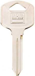 Hy-Ko 11010B85 Key Blank, Brass, Nickel, B85 Key Number, Pack of 10