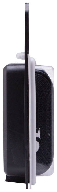 ProSource RT45481 Tie-Down, 1 in W, 10 ft L, Polyester Webbing, Metal Buckle, Black, 400 lb, S-Hook End Fitting