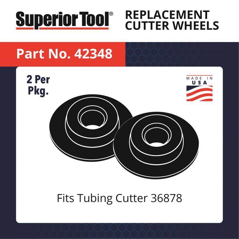 Superior Tool Replacement Cutter Wheel Black