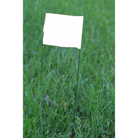 C.H. Hanson 15 in. White Marking Flags Polyvinyl 10 pk
