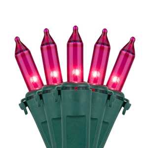 Hometown Holidays 2980-07/U13Y072Y Light Set, 2.5 V, 100-Lamp, Pink Lamp, 1000 hr Average Life