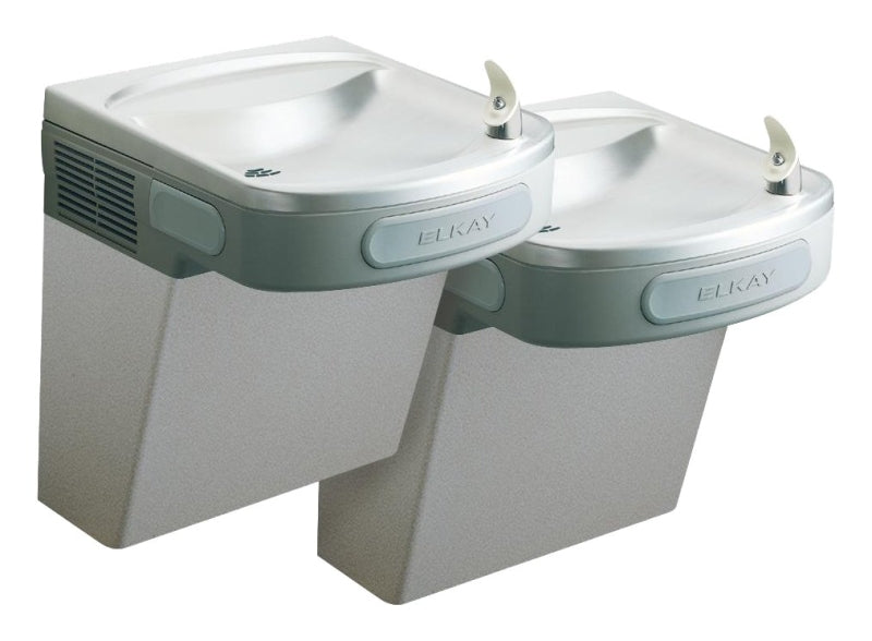 Elkay EZSTL8LC Series Water Cooler, 36-3/4 in L x 19 in W x 25-5/16 in H Dimensions, 8 gph Cooler, Steel, Gray