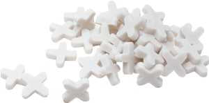 Marshalltown 15487 Series Tile Spacer, 1/4 in L, Plastic, White