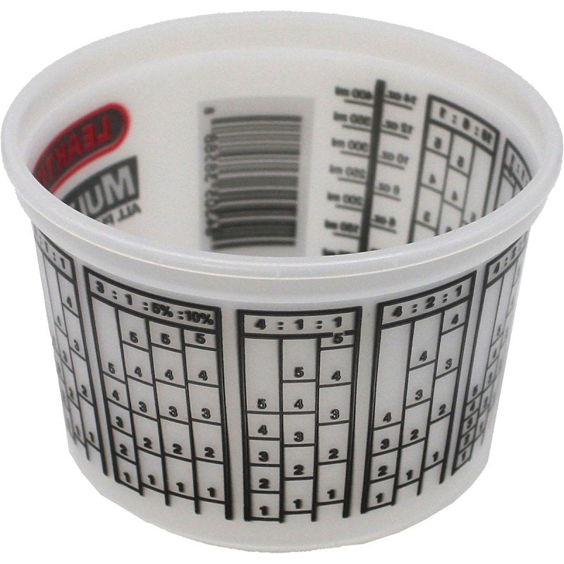 ENCORE Plastics 300352 Mixing Container, 16 oz Capacity, Plastic