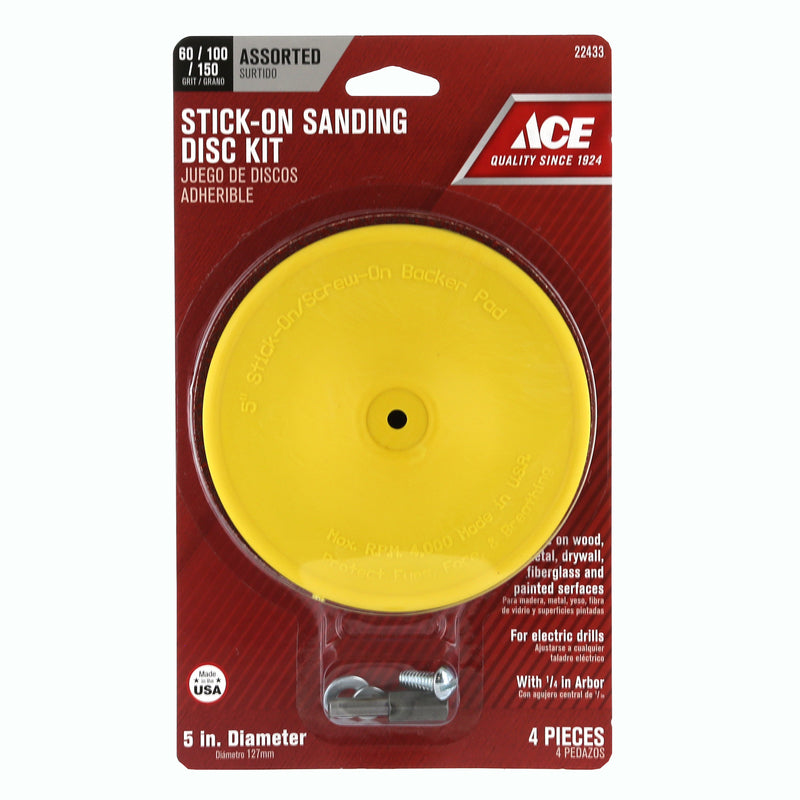 Ace 5 in. D Plastic Backing Pad 1/4 in. 3000 rpm 1 pc