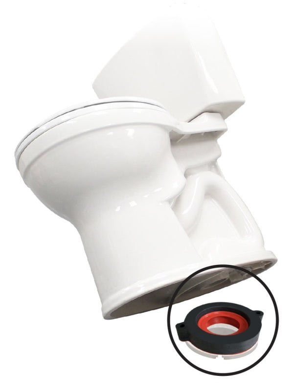 Korky 6000BP Toilet Seal Kit, Foam/Rubber, Red, For: 3 in and 4 in Drain Pipes