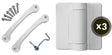 Screen Tight SDHWT Hardware Kit, Poly, White, For: Wood Screen Doors