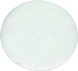 North American Paper 424614 Polishing Pad, White, For: 800 rpm Auto Scrubbers, 5 and 6 Cup Glass or Plastic Blender Jars, Pack of 5