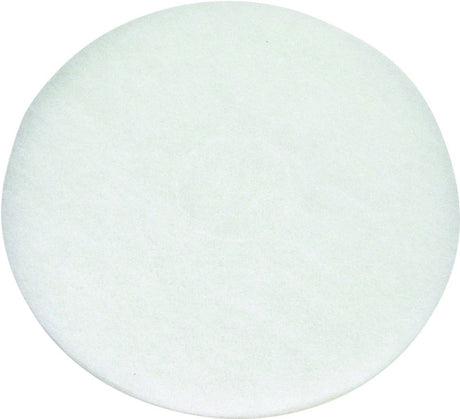 North American Paper 424614 Polishing Pad, White, For: 800 rpm Auto Scrubbers, 5 and 6 Cup Glass or Plastic Blender Jars, Pack of 5