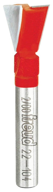 Freud 22-104 Router Bit, 1/2 in Dia Cutter, 1-7/8 in OAL, 1/4 in Dia Shank, 2-Cutter, Carbide
