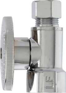 Plumb Pak PP53PCLF Shut-Off Valve, 1/2 x 3/8 in Connection, FIP x Compression, Quarter-Turn Actuator, Brass Body