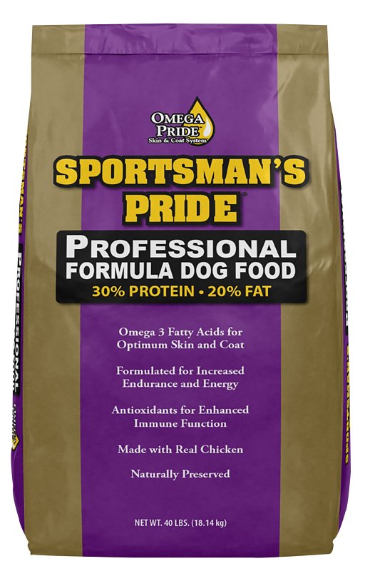 Sportsman's Pride Professional Formula 10184 Dog Food, Adult Breed, Dry, Chicken, 40 lb Bag