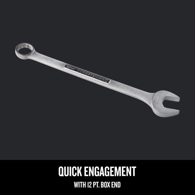 Craftsman 32 mm X 32 mm 12 Point Metric Combination Wrench 16.8 in. L 1 pc
