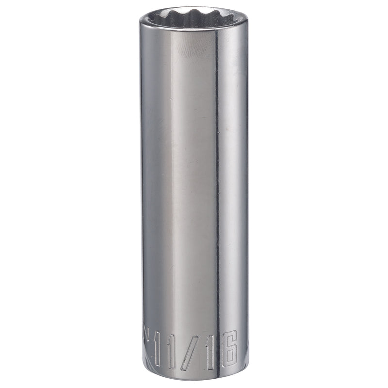 Craftsman 11/16 in. X 1/2 in. drive SAE 12 Point Deep Deep Socket 1 pc