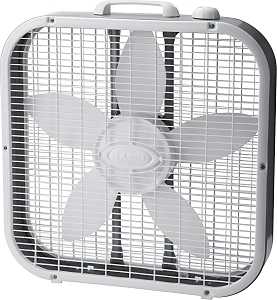 Lasko 3733 Box Fan, 3-Speed, 1710 cfm Air, White
