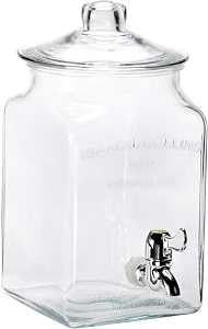 Anchor Hocking 93474 Beverage Dispenser, 1.5 gal Capacity, Glass Container, Clear
