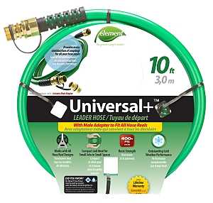 Swan CELUN12010 Universal Leader Hose, 1/2 in, 10 ft L, Female, PVC, Green