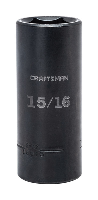 Craftsman 15/16 in. X 1/2 in. drive SAE 6 Point Deep Deep Impact Socket 1 pc