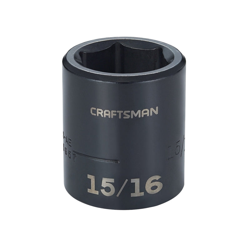 Craftsman 13/16 in. X 3/8 in. drive SAE 6 Point Standard Shallow Socket 1 pc