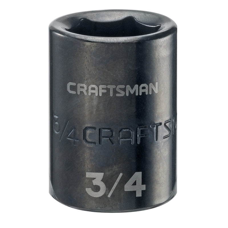 Craftsman 1/2 in. X 3/8 in. drive SAE 6 Point Standard Shallow Socket 1 pc