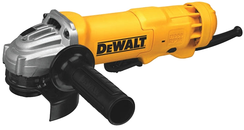 DEWALT DWE402 Series Small Angle Grinder, Includes: (1) 2-Position Side Handle, (1) 4-1/2 in One-Touch (T27) Guard