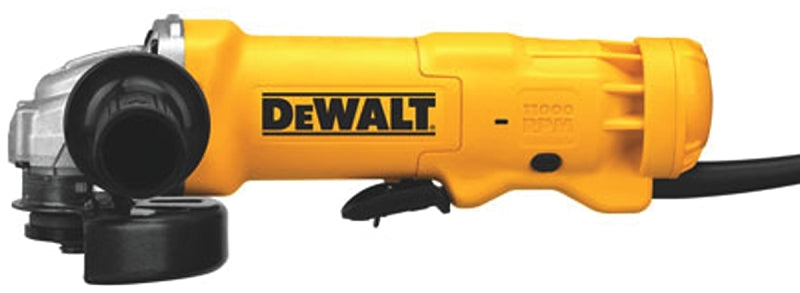 DEWALT DWE402 Series Small Angle Grinder, Includes: (1) 2-Position Side Handle, (1) 4-1/2 in One-Touch (T27) Guard