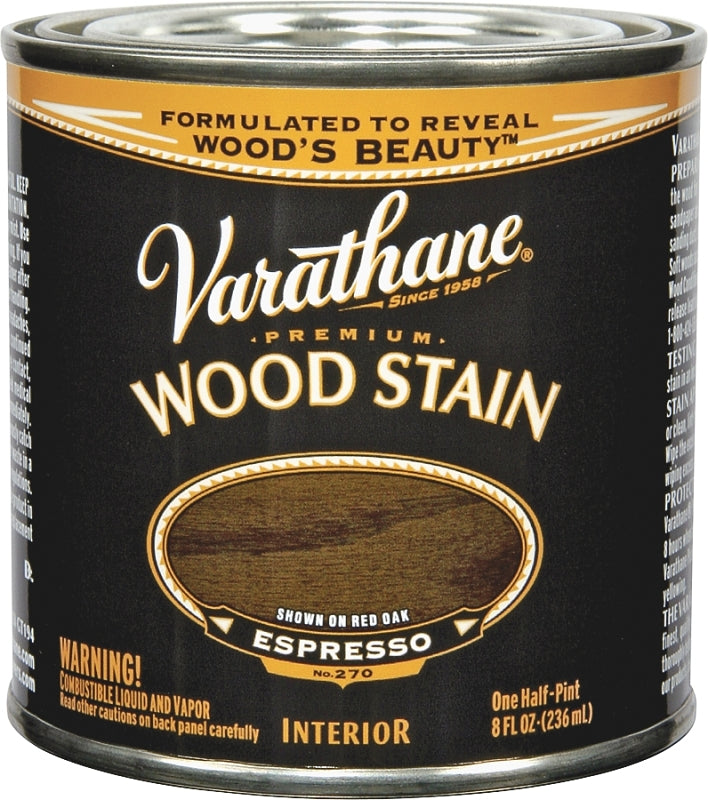 Varathane 241414 Premium Stain, Espresso, Liquid, 0.5 pt, Can