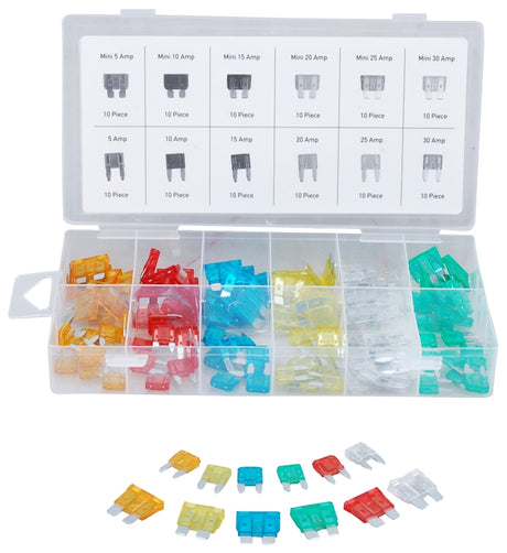 ProSource 60106 Automotive Fuse Assortment, Blade Fuse, 24/32/48 V, 5/10/15/20/25/30 A