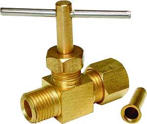 Dial 9421 Needle Valve, Straight, Brass, For: Evaporative Cooler Purge Systems