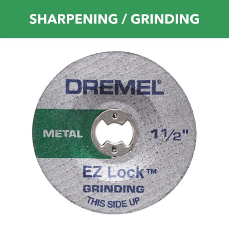 Dremel EZ Lock 1-1/2 in. D Metal Grinding Wheel, Pack of 2