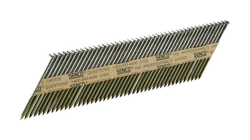 Senco 2 in. L X 15 Ga. Angled Strip Hot-Dip Galvanized Framing Nails 34 deg 2500 pk
