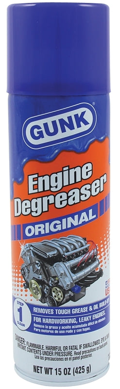 Gunk EB1 Engine Degreaser, 15 oz, Red, Liquid, Diesel Fuel
