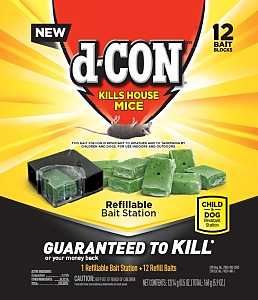 d-CON 98666 Refillable Bait Station, Sweetish Faint