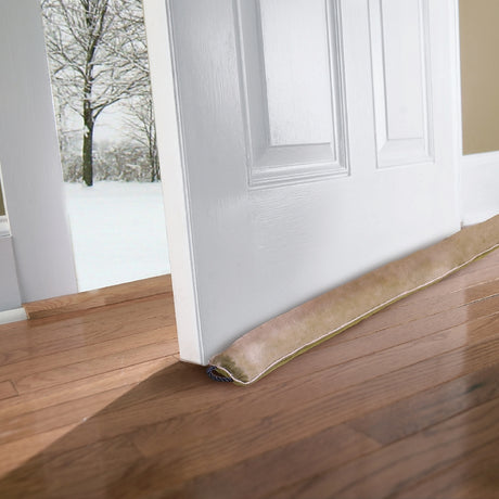 Frost King DS2 Draft Stop, 36 in L, Synthetic Fleece, Beige