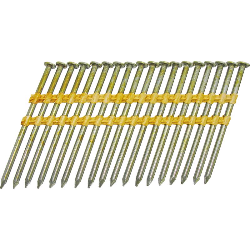 Grip-Rite 2-3/8 in. L X 12 Ga. Plastic Strip Brite Framing Nails 21 deg 1000 pk